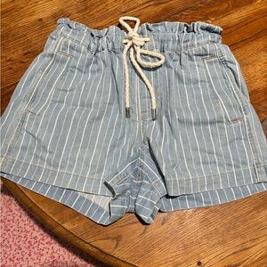 LOFT High Waist Denim Shorts